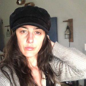 NWT Black Baker’s Boy Hat